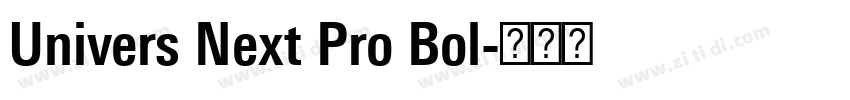 Univers Next Pro Bol字体转换